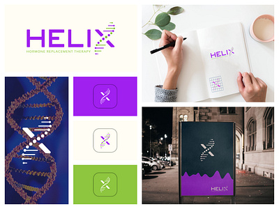 Helix DNA Logo brand logo branding business logo clinic logo company logo creative logo dna company logo dna logo doctor logo health logo helix logo logo design medical logo medical research logo professional logo