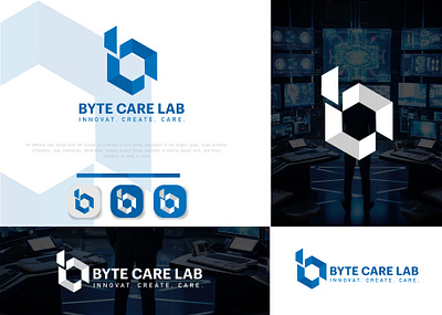 Byte Care lab Cyber security | Brand logo 3d b logo brand style guide branding guidelines branding logo cyber security letter b logo logo maker logo presention minimalistlogo modernlogo