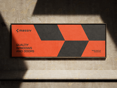 Massiv - Brand identity brand brand identity branding clean concept design dribbble emblem graphic design icon identity logo logotype marketing minimal modern orange typography wordmark