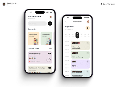 Minimalist To-Do List / Task Management UI ✨ android app app design apple daily task design figma figma design illustration iphone mobile mobile design task task management task manager todo todo list todolist ui ui design