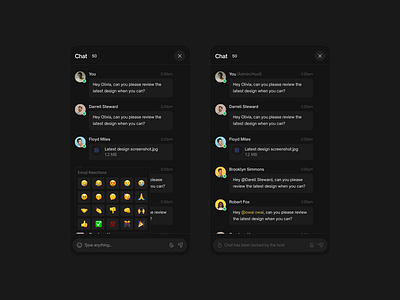 Chat Box app design ui ux