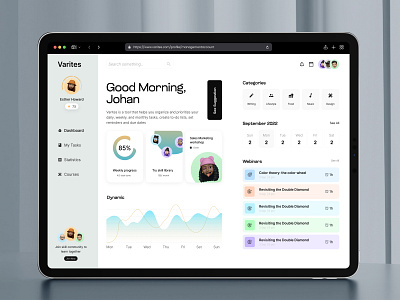 Admin Dashboard UI activity planner creative ui daily task dashboard notepad product design project dashboard project management project management tool saas saas dashboard task list task management to do dashboard ui worklist