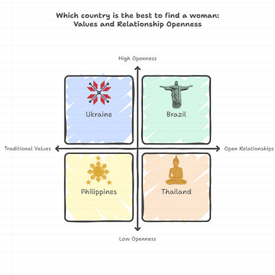 Infographics: which country is the best to find a woman branding design graphic design infographics