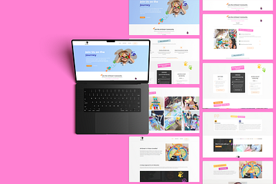 Art Smart | Children's Art Community Website landing page