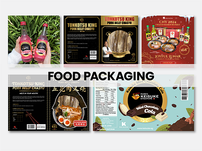 Food Packaging bottle box food packaging graphic design japanese supermarket wrapper