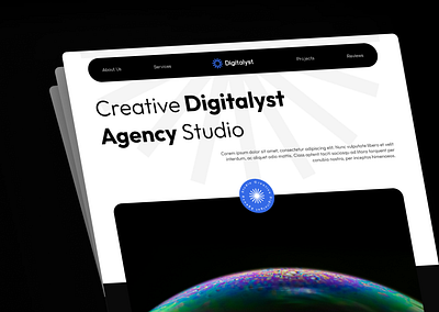 Digitalyst _ Digital Agency Landing Page | UI UX Design design figma landing page ui ui ux ui ux design webdesign website ui ux