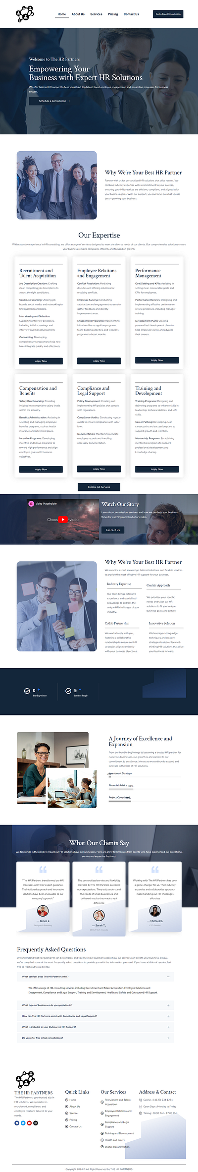 HR Company Website | WordPress business website elementor pro elemetor hr website wordpress