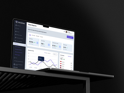Sales Report Screen Design appui businessinsights datadashboard datavisualization dribbbleshots ecommercedesign fintechapp minimalistui mobileappdesign reportscreen salesperformance salesreport storevista uidesign uxdesign