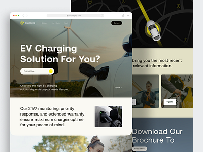 EV Charging Stations Website batteries car charging station clean electric electric vehicle ev ev app ev charging ev charging landing page ev charging website ev station landing page map minimal ui ux vehicle web website