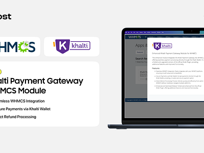 Khalti payment gateway whmcs module graphic design