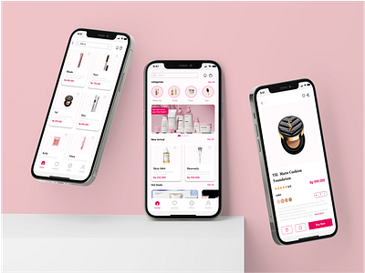 Beauty App beauty clean ui e commerce graphic design ui