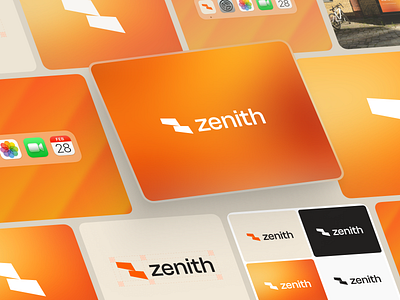 Zenith - Branding Exploration ai brand brand design brand guideline brand identity branding clean custom logo gradient graphic design identity industri logo iot logo logo concept logo design minimalist minimalist logo mockup monogram