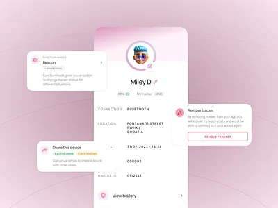 Track me app icons mobile app ui design visual