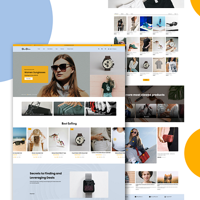 E-commerce Website shopify design e commerce website example figma design shopify shopify web site design ui uiux design website design