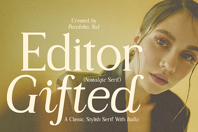 Editor Gifted - Nineties Font decorative.