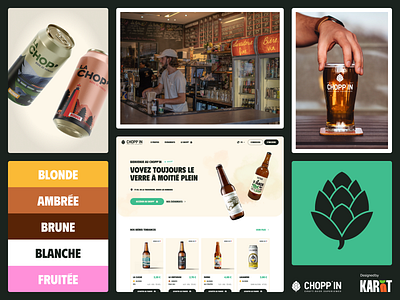 Chopp'in - Bar-Brasserie Vendéen bar beer branding design drink french mobile ui ux website wine