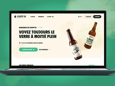 Chopp'in - Website & E-commerce bar beer branding design drink ecommerce french mobile ui ux web website