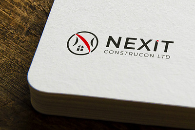 Nexit ConstrucƟon Ltd. Logo Design brand identity branding contruction contruction logo identity logo design logodesign logotype typography ui