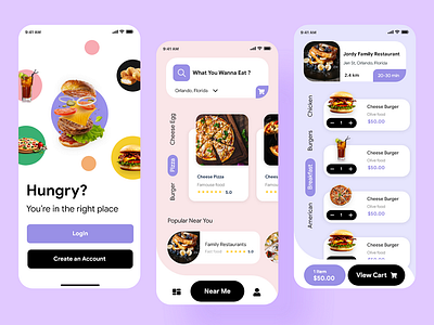 Food Delivery app Concept