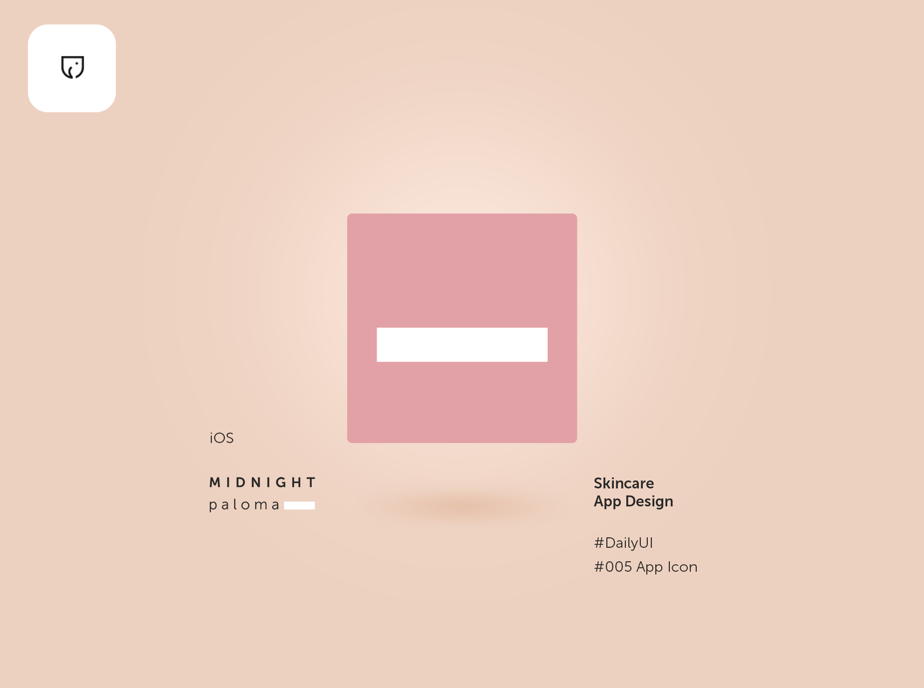 Icon App - Daily UI 005 android icon app icon dailyui ios icon midinight paloma skincare app skincare app icon ui