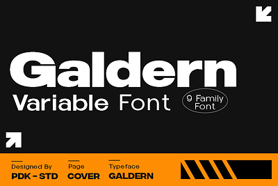 Galdern - Geometric Modern Font publishing.