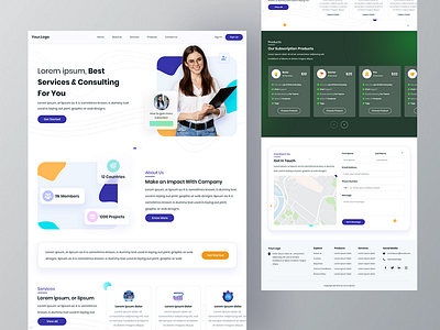 Business Consulting Landing Page