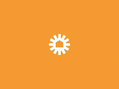 Radiant Mortgage | logo concept archetype branding bright free freedom geometry home house icon light logo mark minimalist rain sefe shelter shine sky sun warm