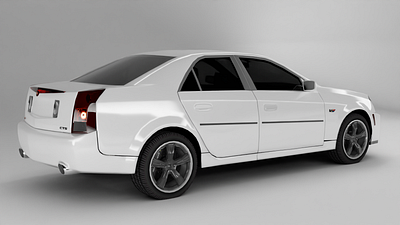 Cadillac CTS-V Model in blender 3d blender car decegani cars game hard model modeling mohammad amin ranjbar ready render surface vehicle