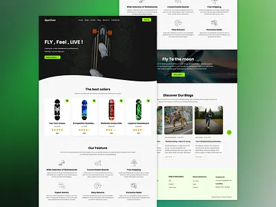 skateZone - skateboard shop UI Design branding design designinspiration dribbbledesign ecommercedesign free free ui interfacedesign minimaldesign onlinestore responsivedesign shopui skateboarding trend ui ui ui design ux web design webdesign webui