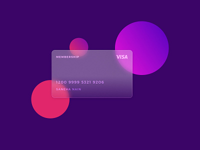 Glass Card Effect - Figma vector