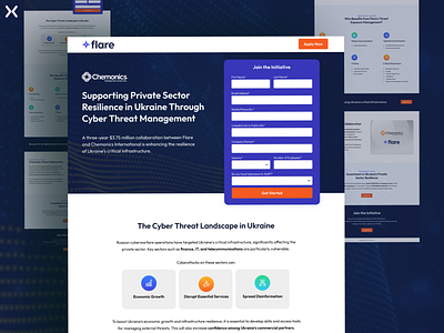 Cyber Security Landing Page branding cyber cyber attack cyber security cyber security landing page design dribbble shot internet security landing page design landingpage lead generation saas saas landing page security landing page ui ux