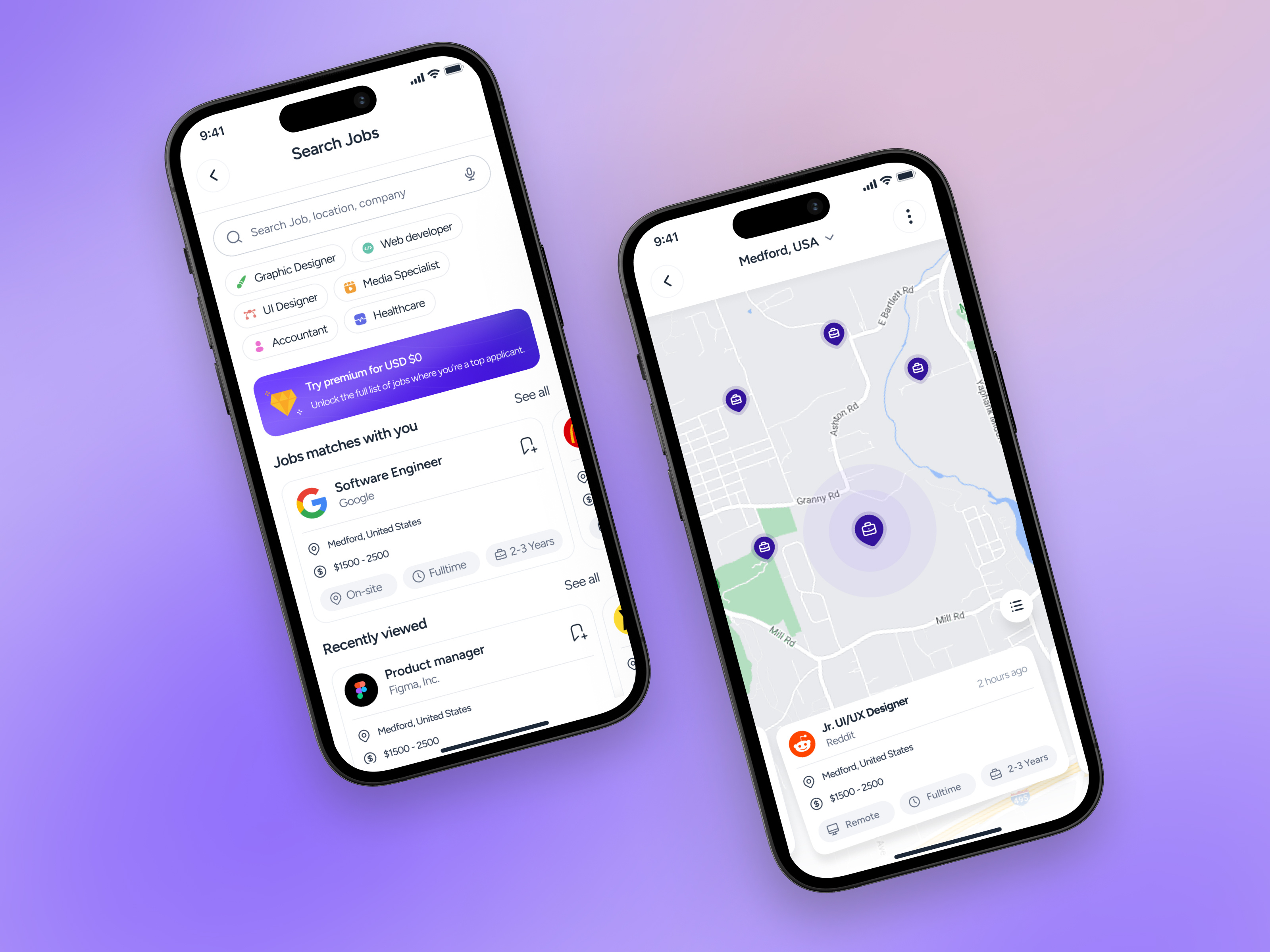 Job Finder Mobile App Design by FocoTik UI UX for FocoTik UI/UX Agency ...