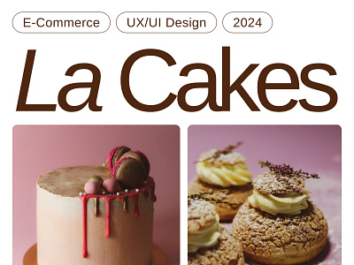 E-commerce Website for Cake Lovers 🍰 bakery cake e commerce home page logo ui ux web design website