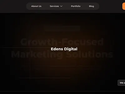 Edens Homepage Design animation animation design prototype ui design uiux design web design website design website redesign