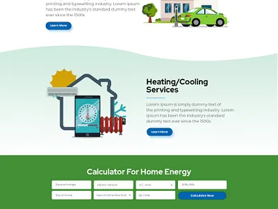 Innovative, Interactive Calculator For Home Energy Audits branding landing page design mobile app ui designs ux designs website redesign