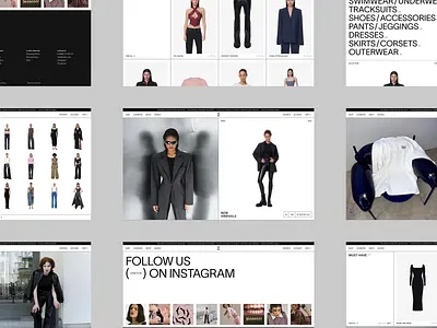 Website design for fashion store catalog design e commerce ecommerce fashion fashion store figma minimal minimal design minimal website online store shop store ui ui ux design ux web design web site web site design webdesign