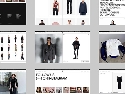 Website design for fashion store catalog design e commerce ecommerce fashion fashion store figma minimal minimal design minimal website online store shop store ui ui ux design ux web design web site web site design webdesign