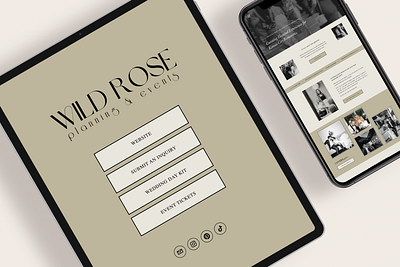 Wild Rose Planning & Events | Brand + Site Redesign custom website design elegant wedding branding elevated website design event planning website luxury wedding website modern web design squarespace web design wedding planner brand wedding planner site