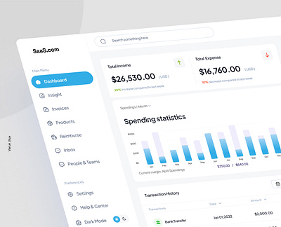 SaaS Dashboard Concept | Light | dark Modes admin panel branding color theory concept dashboard figma saas ui uiux website