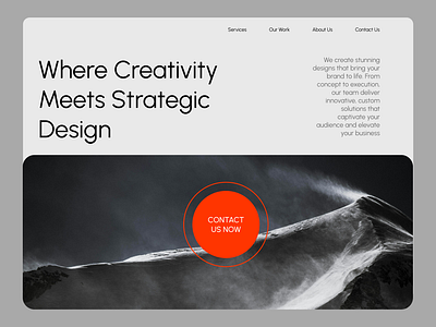 Design Agency website agency bold design landing primary button swiss design ui ux web design website website design