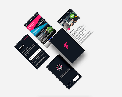 Frank Students product design ui ux visual identity