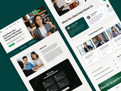 Sustainable Modern Corporate Web Design Template branding design graphic design illustration logo ui ux web design