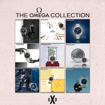 OMEGA WATCH Collection advertisement branding graphic design logo photoshop product product design social media ad