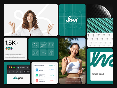 Haigeia - Visual Identity brand brand guidelines brand identity branding design logo logo design medicine visual identity