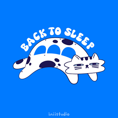 Cat Bus Back To Sleep art color design digital art girlsart illustration tranquil