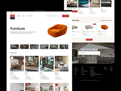 Furniture Website - Furniture Page creative design ecommerce furniture shop store ui ux web website