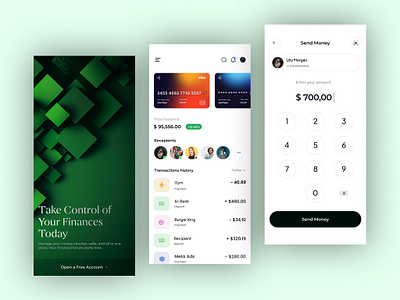 Finance Management Mobile App 3d animation appui bankingappdesign branding financeapp financedesign financetools fintechapp graphic design logo mobileappdesign moneymanagement motion graphics savingstracker ui uiinspiration uxdesign