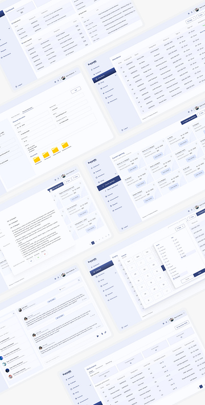 HRMS Dashboard - Human resource management system dashboard design figma portfolio ui design uiux uxdesign web webapp