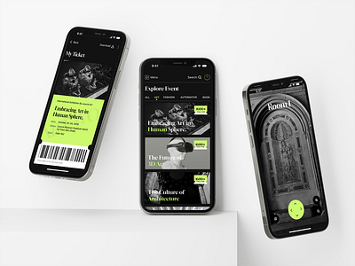 Museum Gallery & Ticket - Mobile App Concept app booking branding design mobile app museum app product design ticket booking ui ux