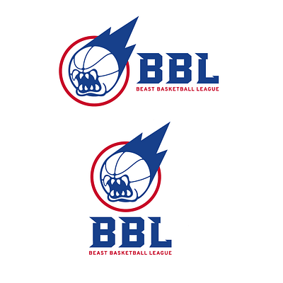 BBL v4 basketball logo logo design